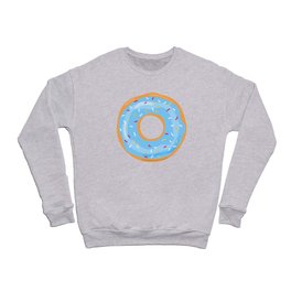 blue icing glaze sprinkle donut Crewneck Sweatshirt