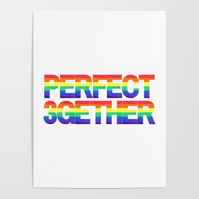 Perfect 3gether | Throuple | Triad | Polyamory Poster