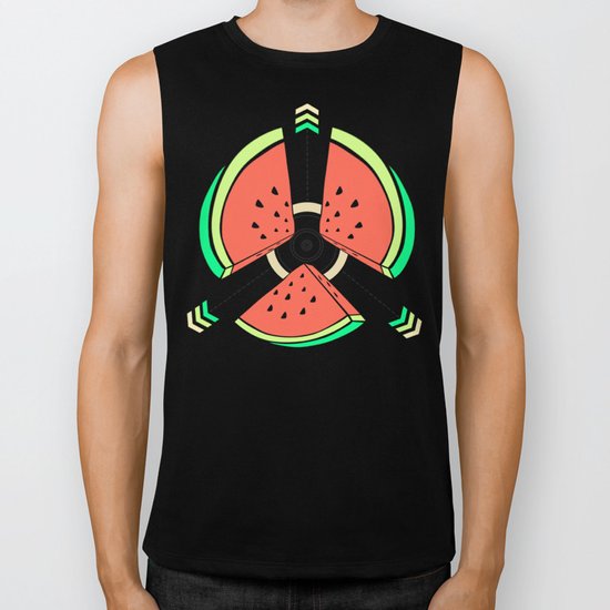 take a piece for peace Biker Tank