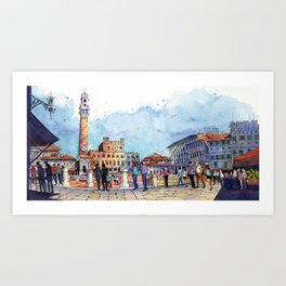 Siena Blue Sky Art Print