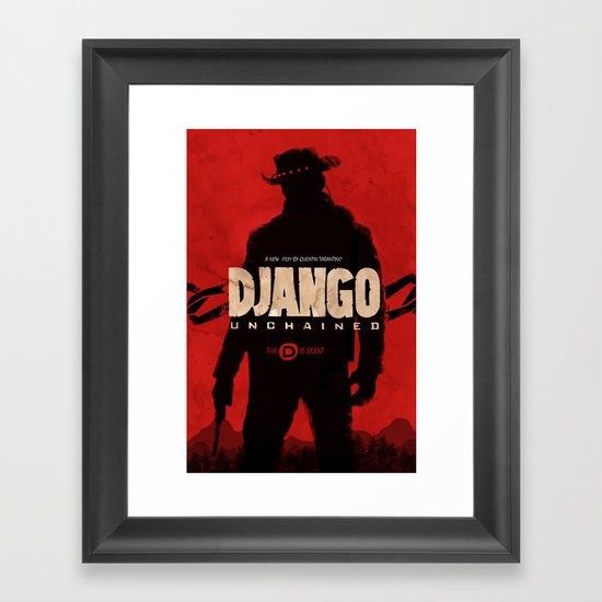 Django Unchained Framed Art Print