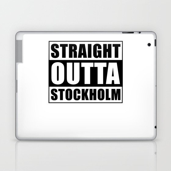 Straight Outta Stockholm Laptop & iPad Skin