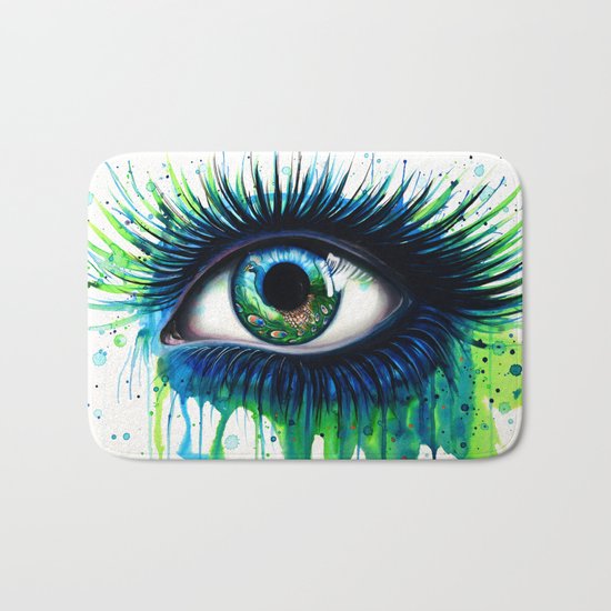 -The peacock- Bath Mat