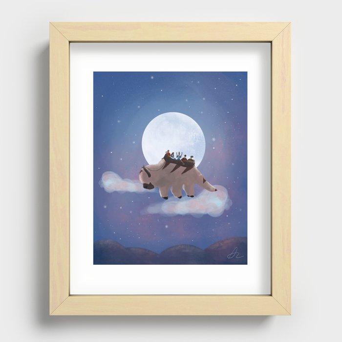 Appa: Under the Moon Recessed Framed Print