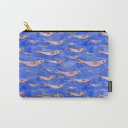 Blue fish Carry-All Pouch