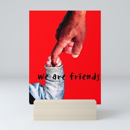 We are friends Quote Picture with Hands Home Decor Printable Wall Art  Mini Art Print
