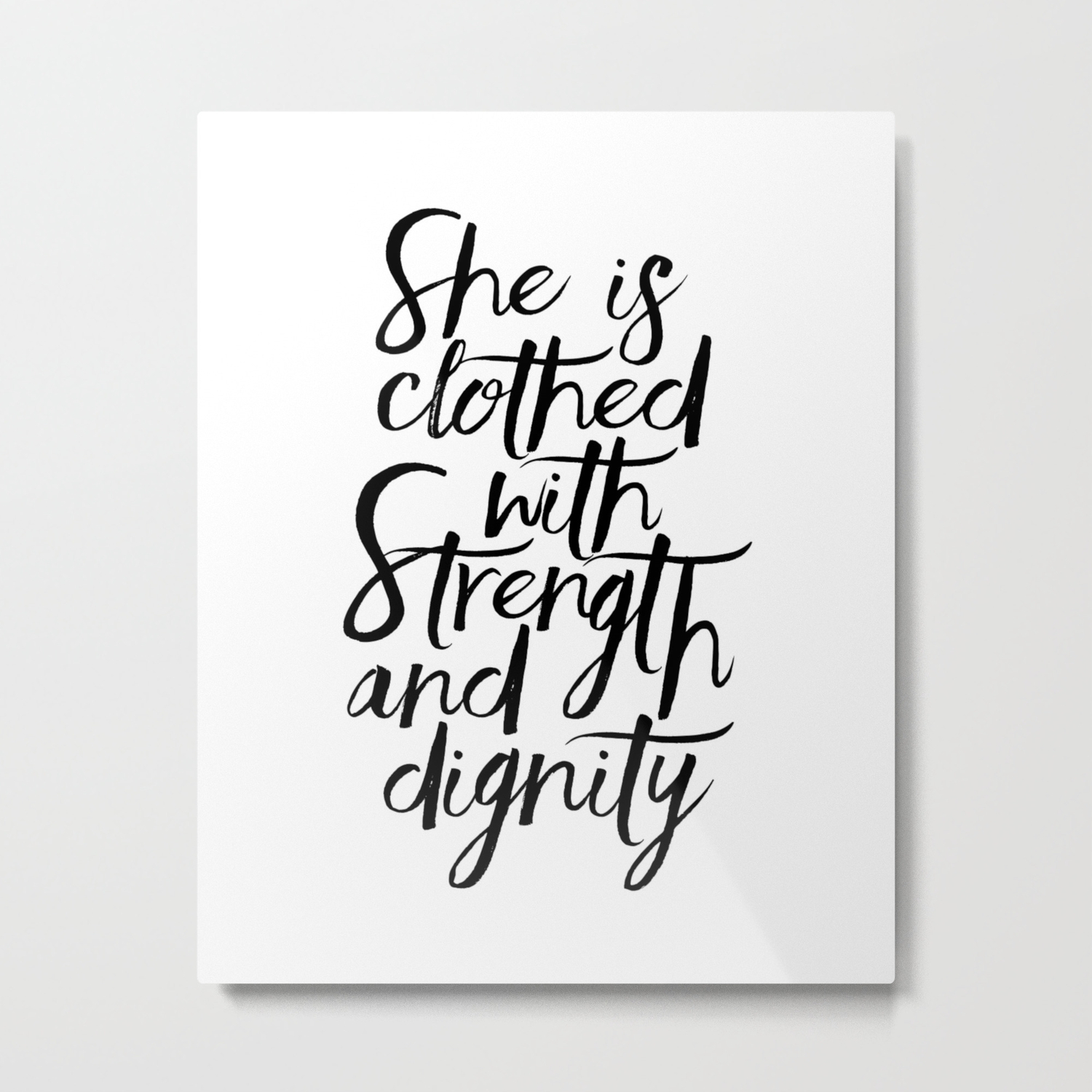 She Is Clothed With Strength And Dignity Scripture Art Bible