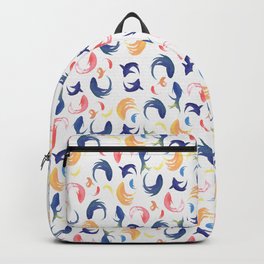 Multicolor fishes pattern Backpack