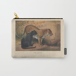 The Leopard Carry-All Pouch | Vintage, Blackleopard, Pantherapardus, Nature, Wildlife, Africanwildlife, Taxomony, Science, Zoology, Retro 