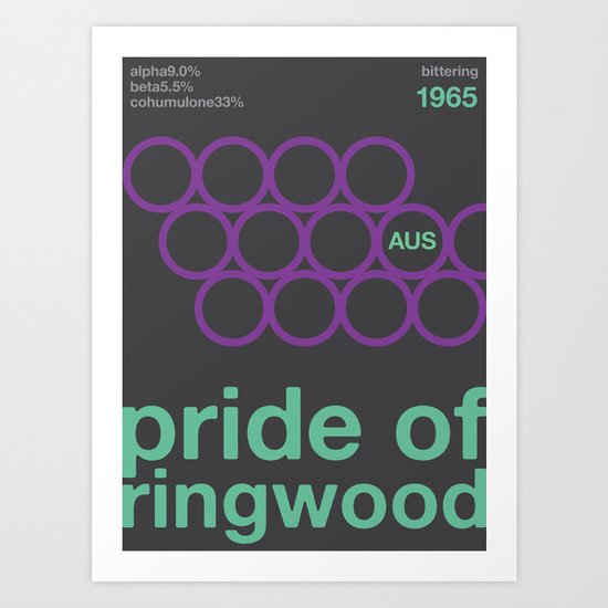 pride of ringwood//single hop Art Print