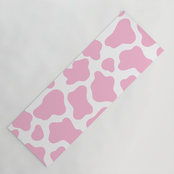 Pink Cow Print Yoga Mat