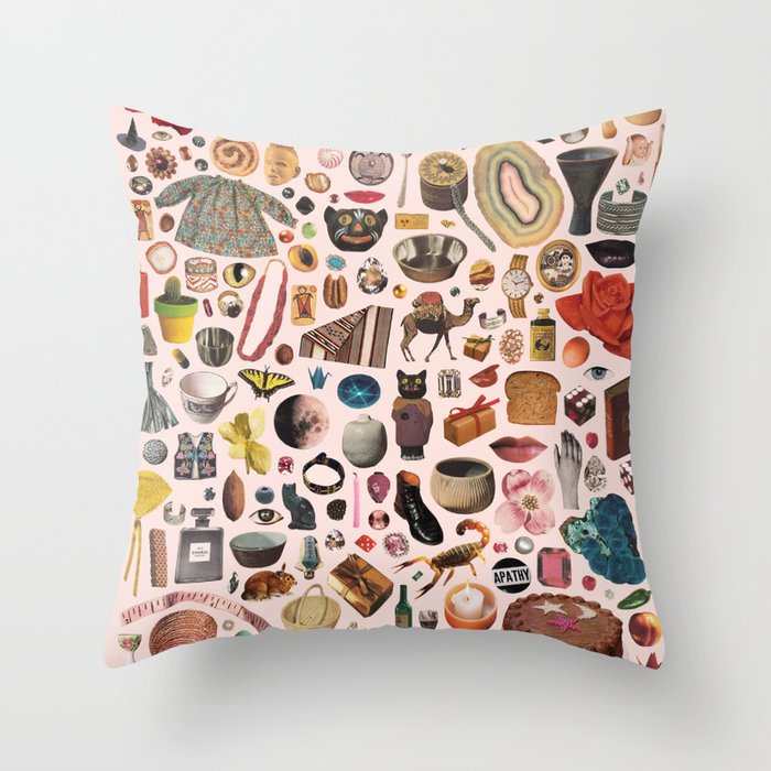 TABLE OF CONTENTS II by Beth Hoeckel Throw Pillow