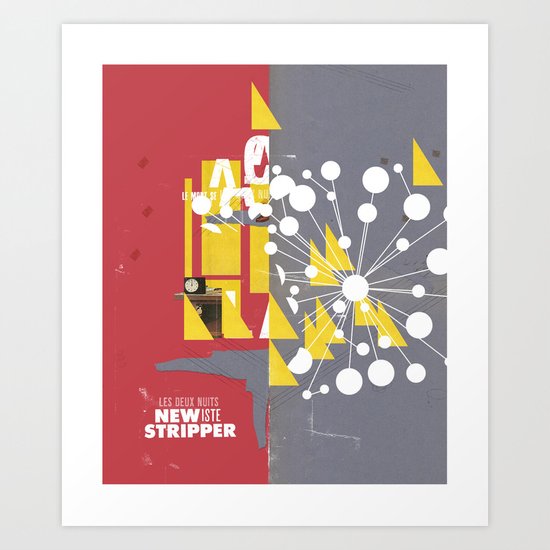 You're late - New Stripper series #7-10 Art Print