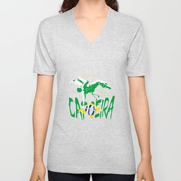 Brazil Mixed Martial Arts Capoeira V Neck T Shirt