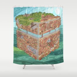 Florence Cube Shower Curtain