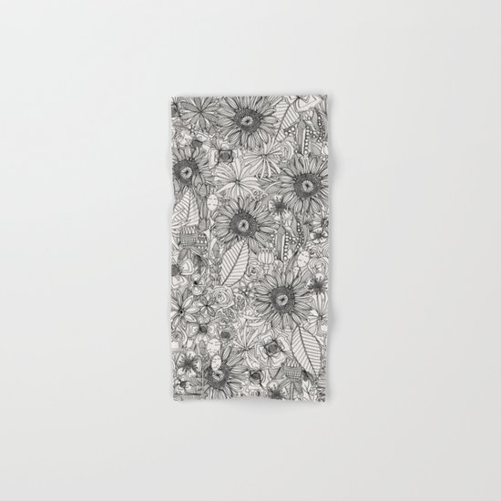 pencil flowers Hand & Bath Towel