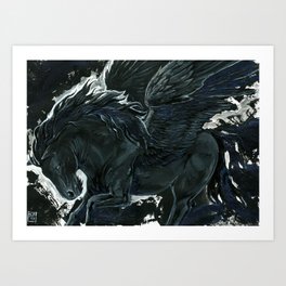 Dark Pegasus Art Print