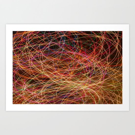 Lightpainting Art Print