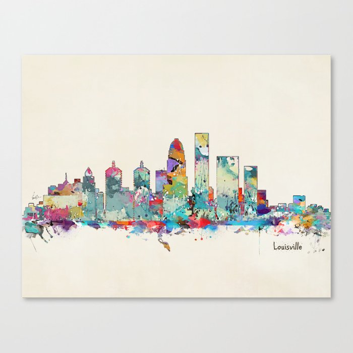Louisville Kentucky skyline Canvas Print
