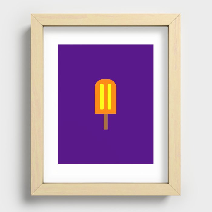 Mango Popsicle  Recessed Framed Print