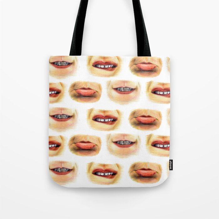 Lips with emotions Tote Bag