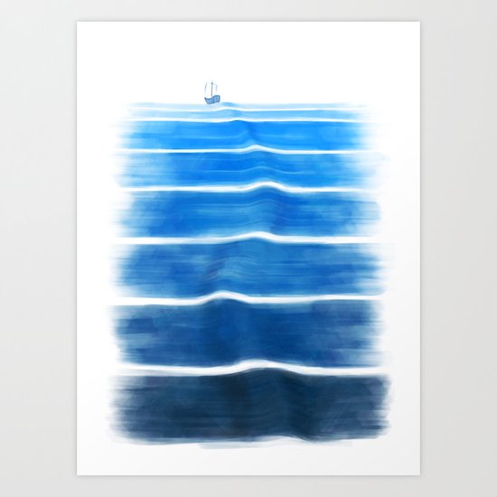 sea trip Art Print