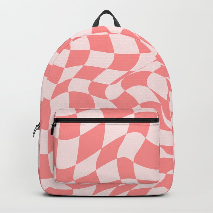 Rose top checkered backpack