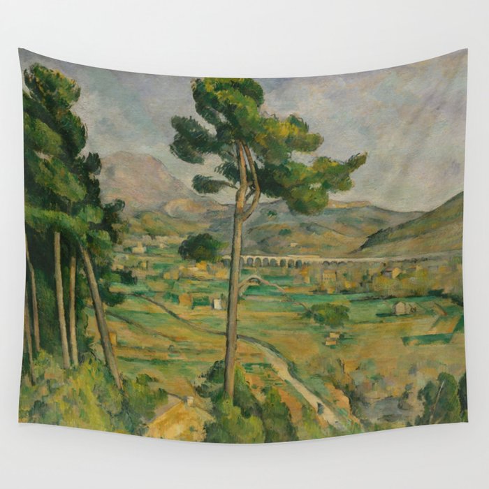 Paul Cezanne "Mountain Sainte-Victoire and the Viaduct of the Arc River Valley" Wandbehang