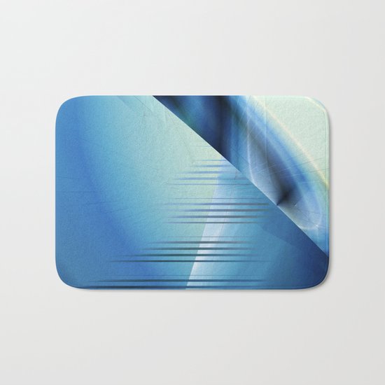 Blue abstract 2016 Bath Mat
