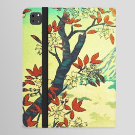 At Suidi - Autumn Mountain & Tree Ukiyoe Nature Landscape iPad Folio Case