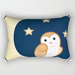 Moon Owl Rectangular Pillow