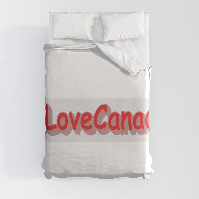  "#iLoveCanada" Cute Design. Buy Now Duvet Cover