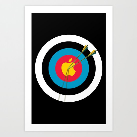 Apple Hit Art Print