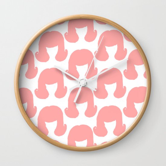 Pink Bouffants Wall Clock