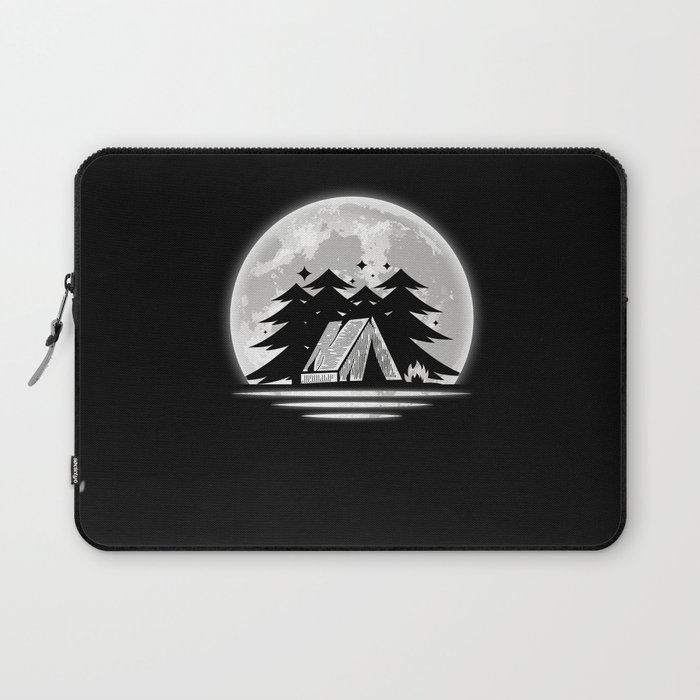 Camp Camping Camper Moon Laptop Sleeve