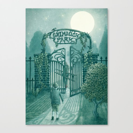 The Night Gardener - Grimloch Park Canvas Print