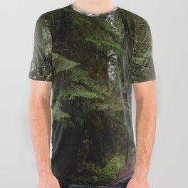 Redwood Forest Adventure III - Nature Photography All Over Graphic Tee
