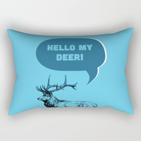 Hello My Deer! Rectangular Pillow