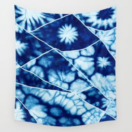 Shibori: Japanese Indigo Tie-Dye Pattern 02 Wall Tapestry