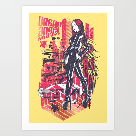 Urban Angel Art Print