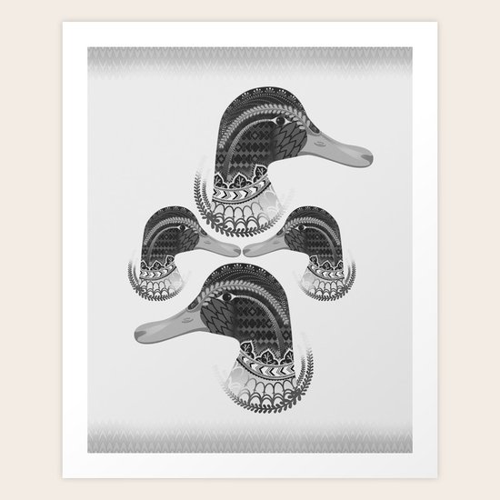 INDIAN DUCKS Art Print