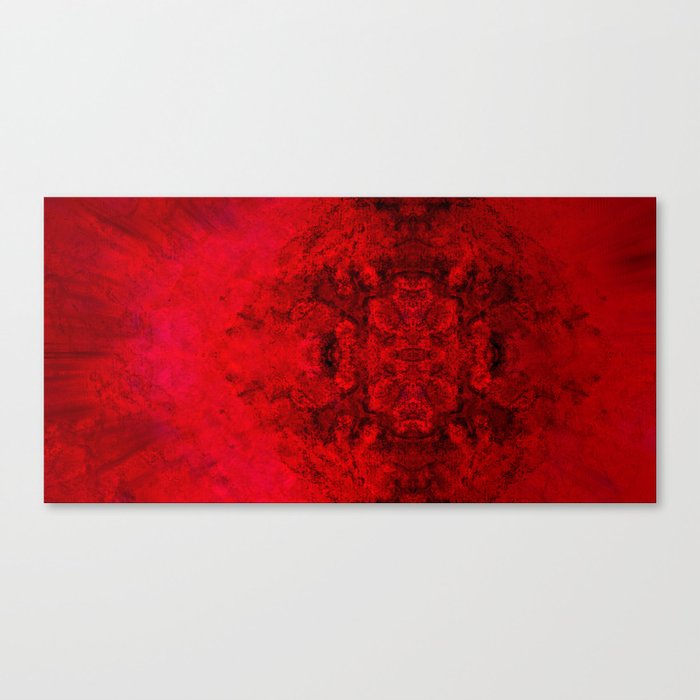 Retro red and black Canvas Print