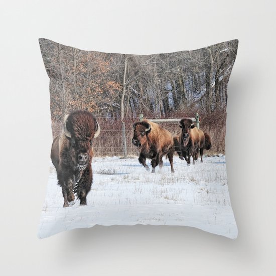 Running Wild Throw Pillow