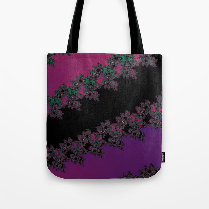 Fractal Layered Lace  Tote Bag