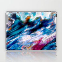 Colorful And Vibrant Wavy Liquid Paint Design Laptop Skin