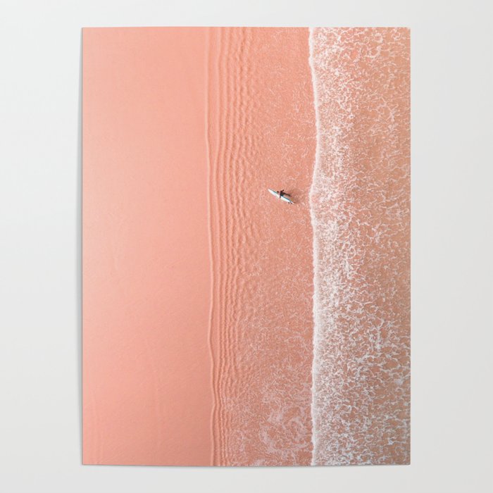 pink sands surf Poster