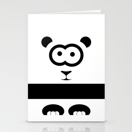 Minimal Panda Stationery Cards