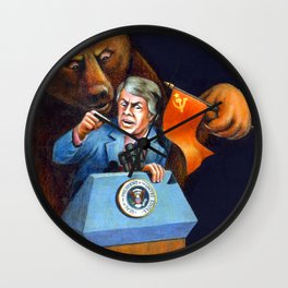 Jimmy Carter Talks Tough to Soviets Wall Clock