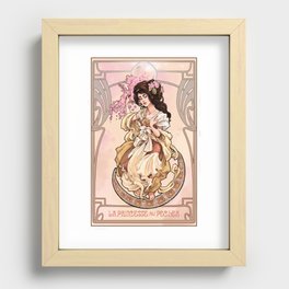 La Princesse aux fleurs de pêcher Recessed Framed Print