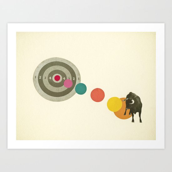Bull's Eye : Taurus Art Print